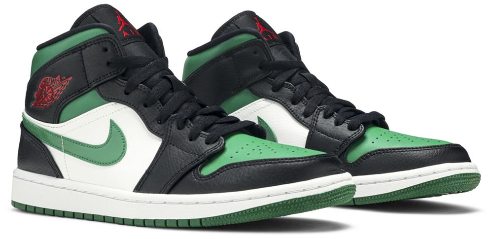 Jordan 1 Mid Green Toe