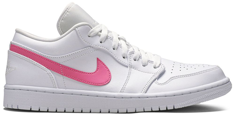 Jordan 1 Low White Multi-Color Swoosh