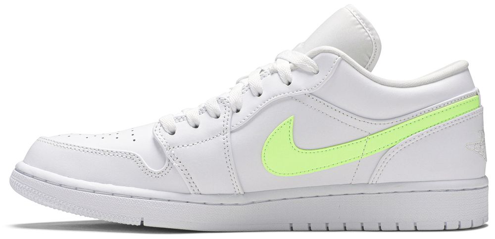 Jordan 1 Low White Multi-Color Swoosh