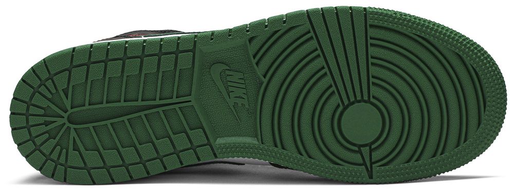 Jordan 1 Mid Green Toe (GS)