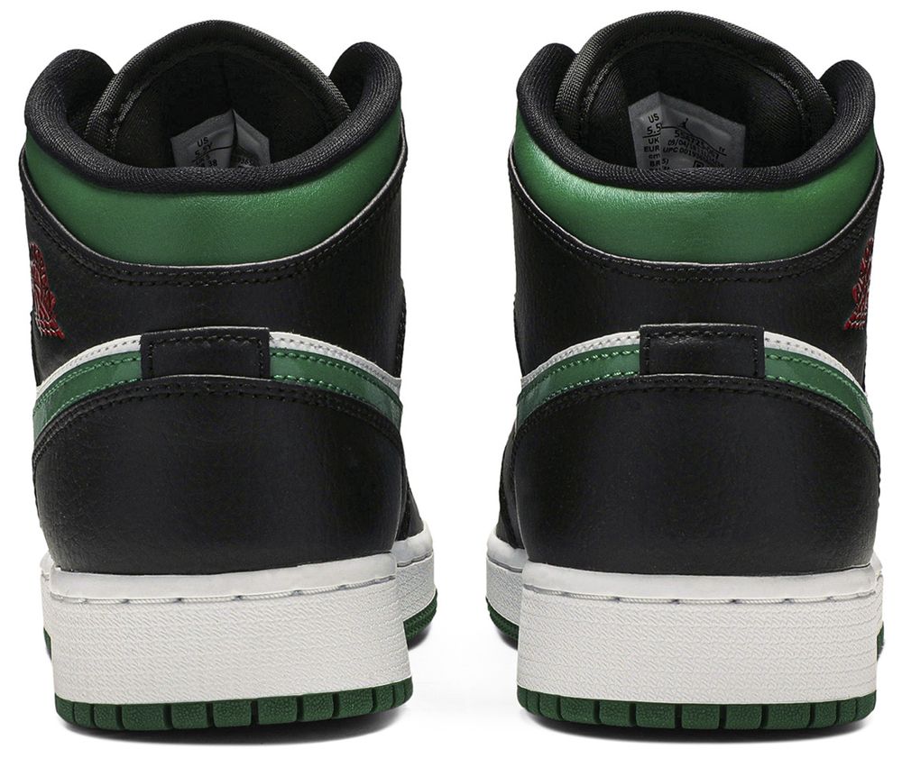 Jordan 1 Mid Green Toe (GS)