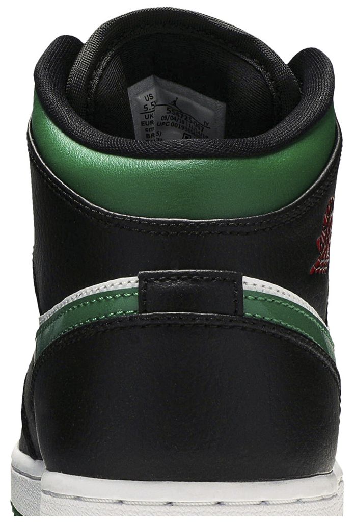 Jordan 1 Mid Green Toe (GS)
