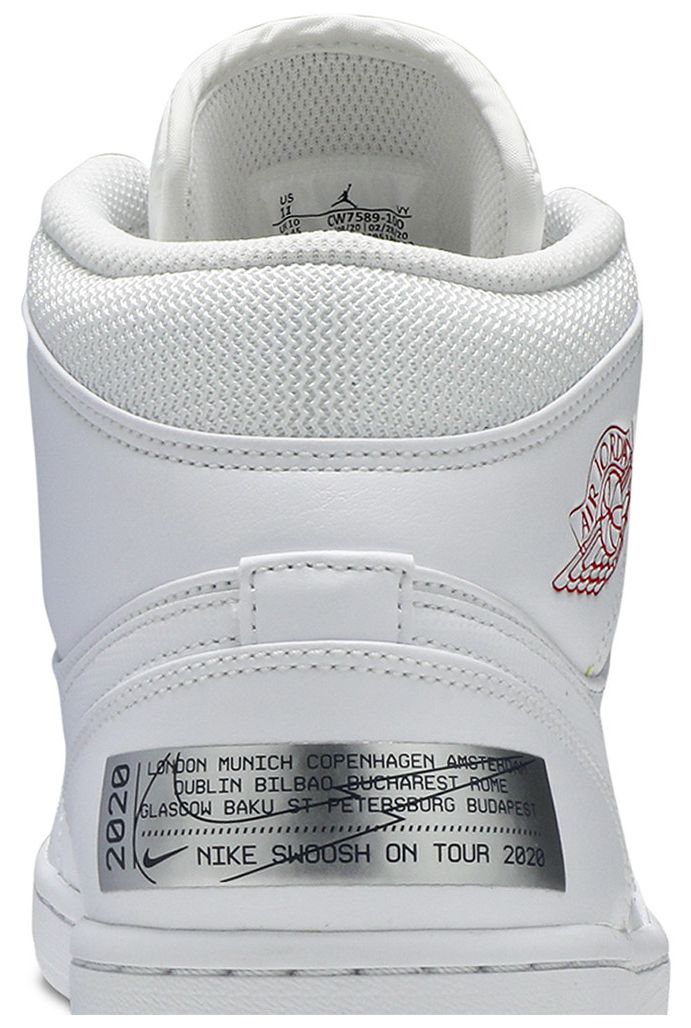 Jordan 1 Mid SE Nike Swoosh On Tour (2020)