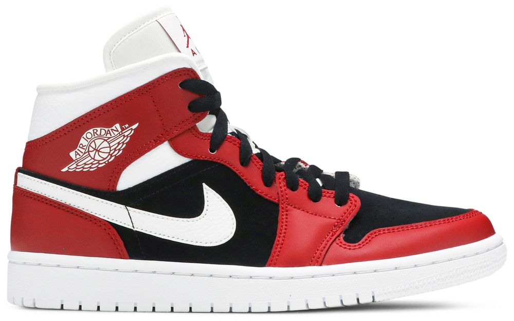 Jordan 1 Mid Gym Red Black (Women's)