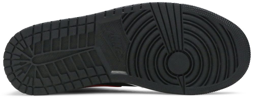 Jordan 1 Mid Black Chile Red White