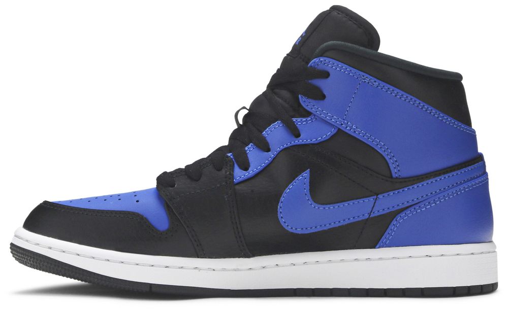 Jordan 1 Mid Hyper Royal Tumbled Leather