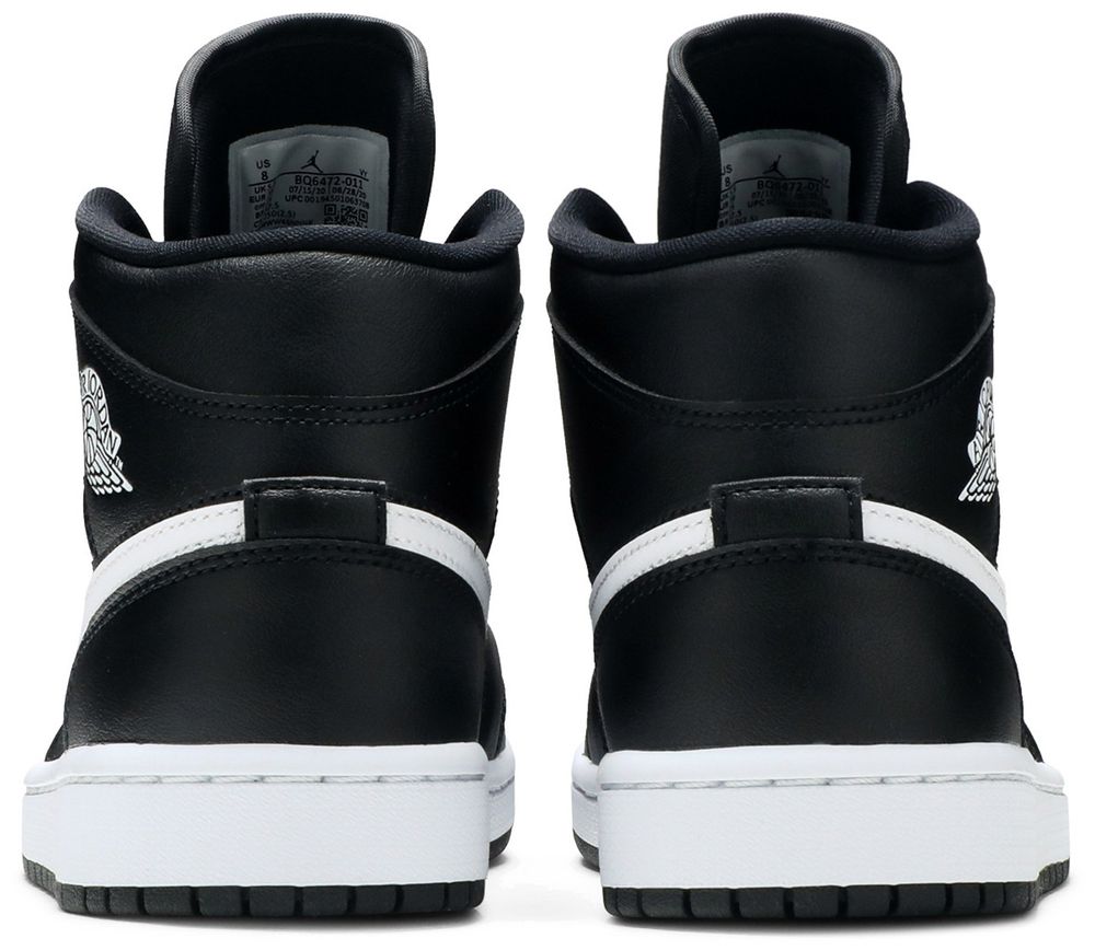 Jordan 1 Mid Black White (Women's)