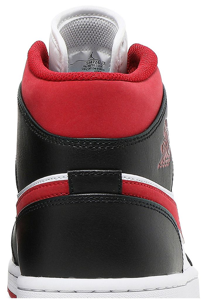 Jordan 1 Mid Gym Red Black White
