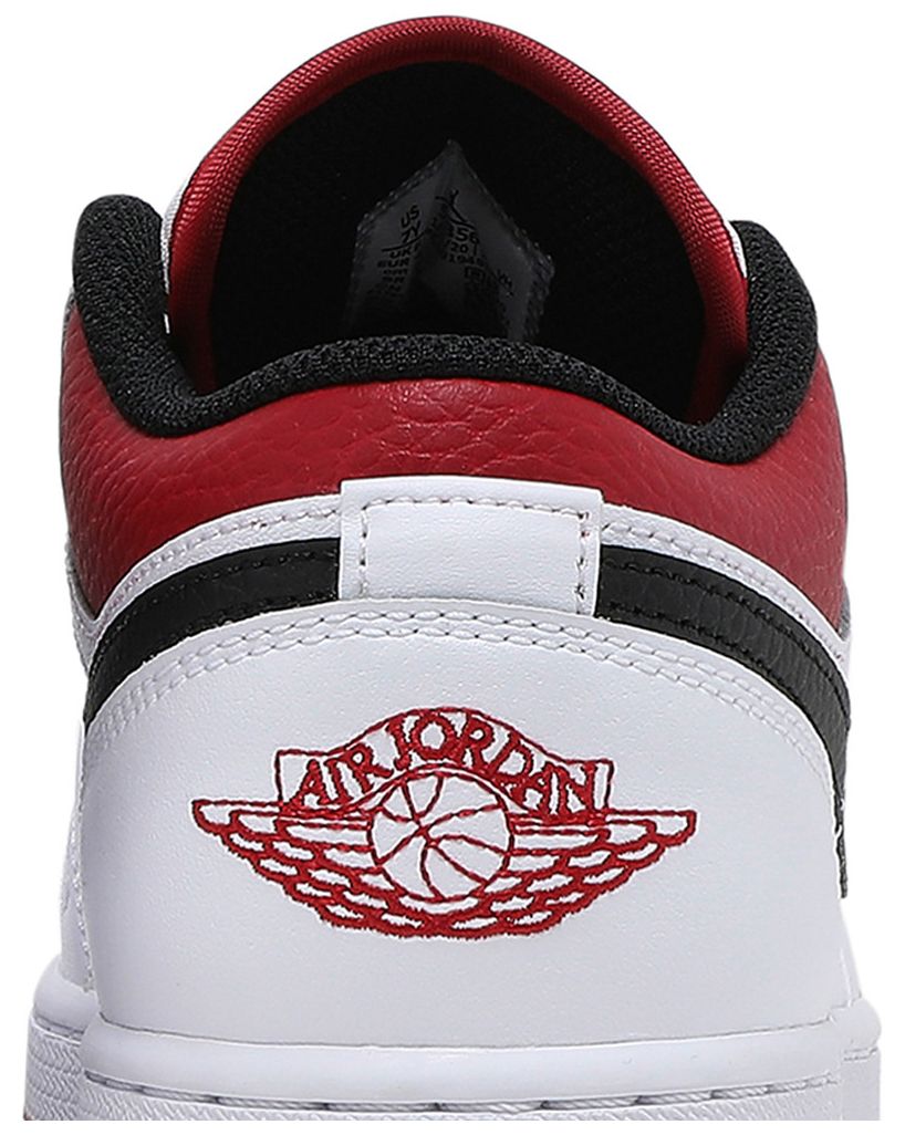 Jordan 1 Low White Gym Red (GS)