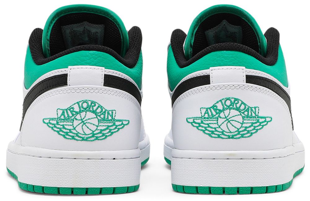 Jordan 1 Low White Lucky Green Black
