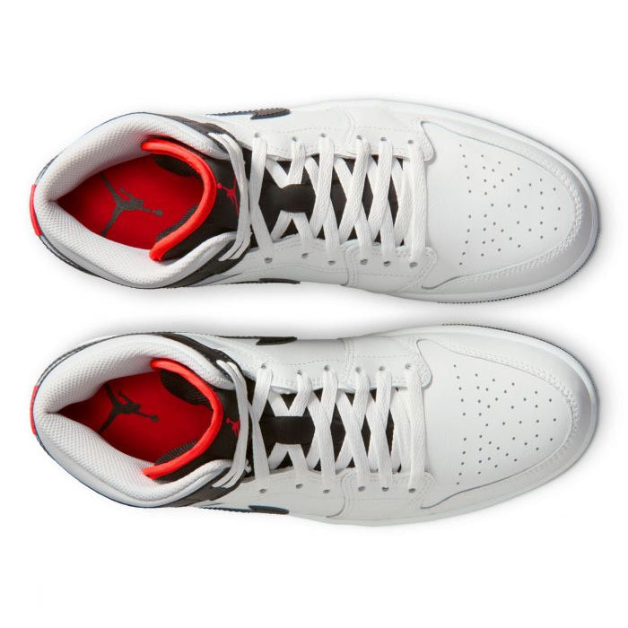 Jordan 1 Mid White Neutral Grey Infrared