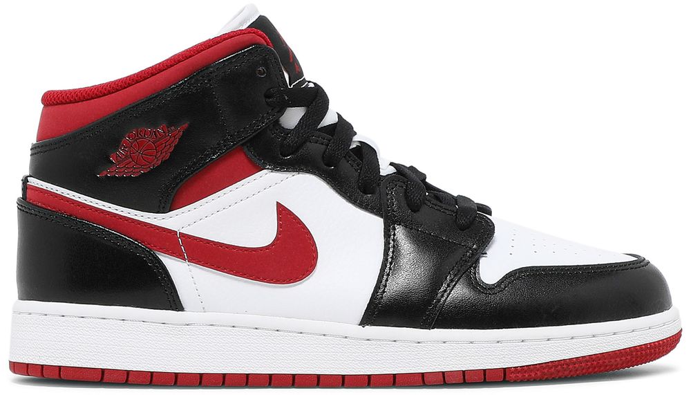 Jordan 1 Mid Gym Red Black White (GS)