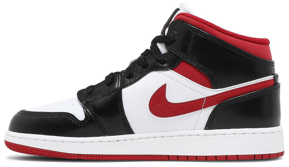 Jordan 1 Mid Gym Red Black White (GS)