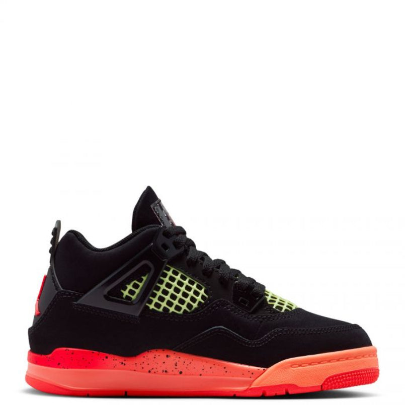 Jordan 4 Retro Black Infrared Barely Volt (PS)