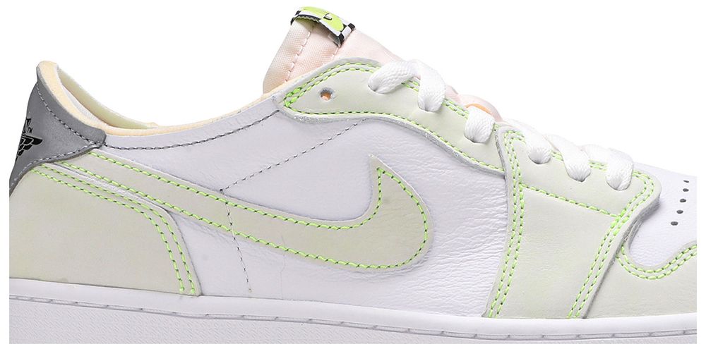 Jordan 1 Retro Low White Ghost Green Black