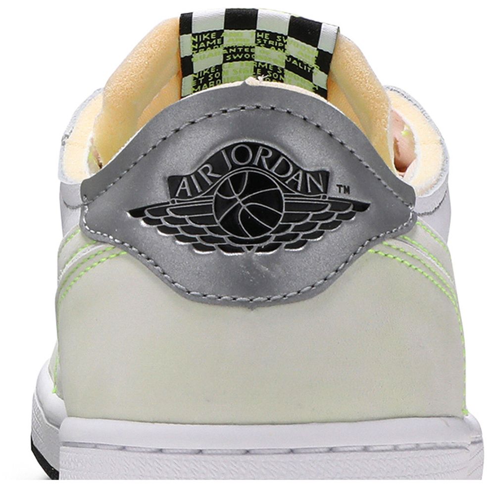 Jordan 1 Retro Low White Ghost Green Black