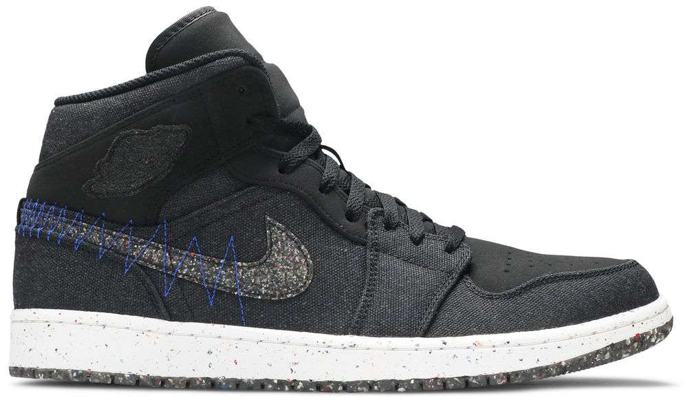 Jordan 1 Mid Crater Black