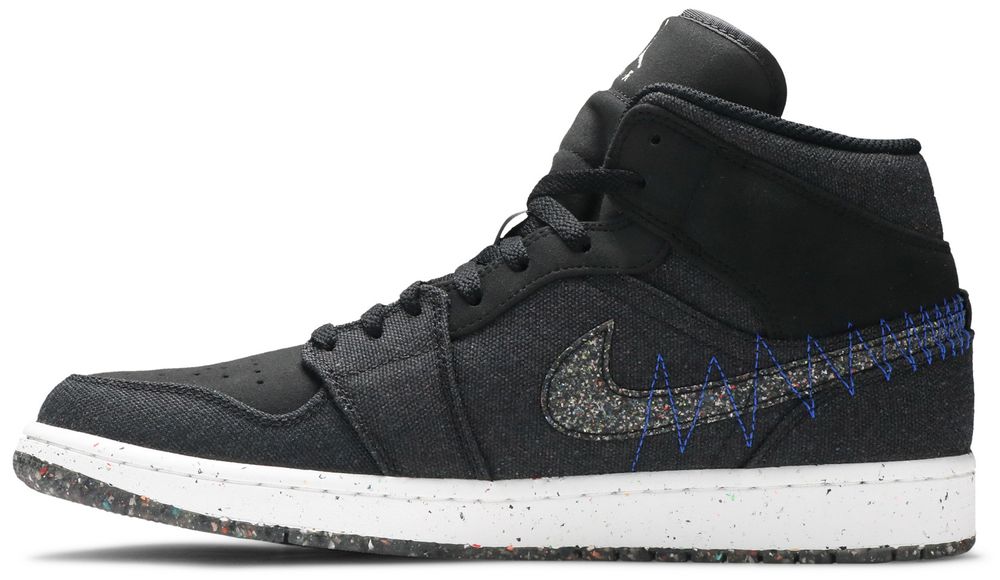 Jordan 1 Mid Crater Black