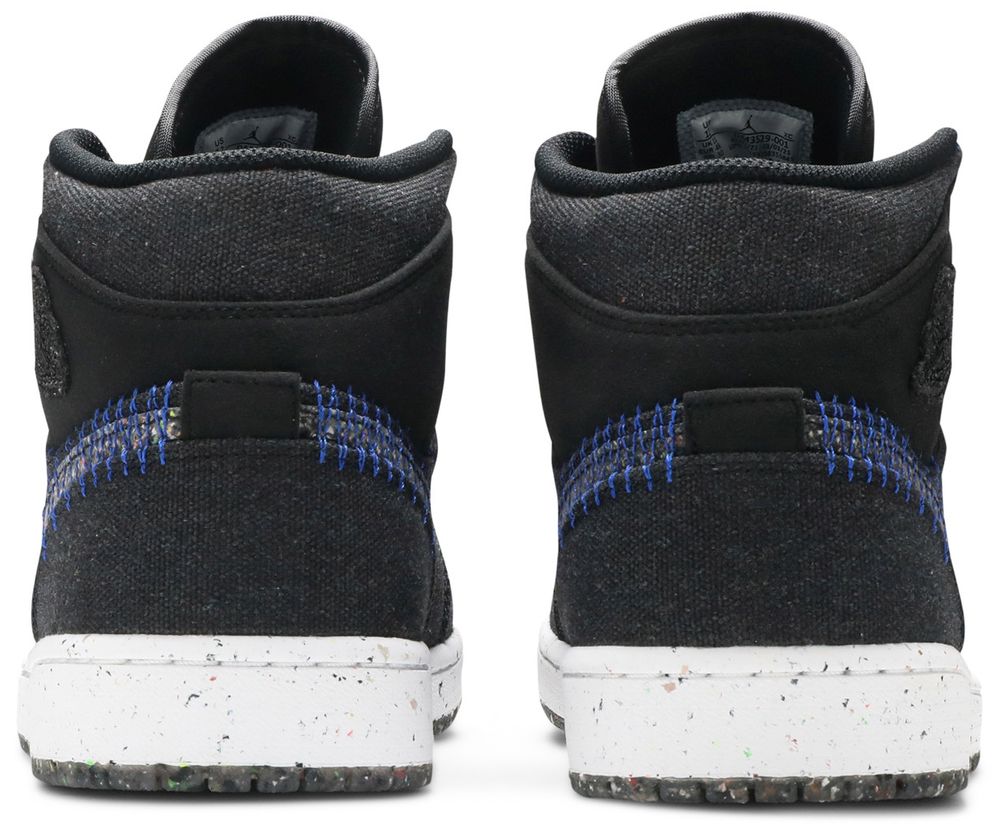 Jordan 1 Mid Crater Black