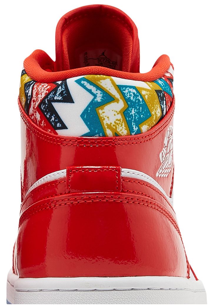 Jordan 1 Mid Barcelona Sweater Red Patent