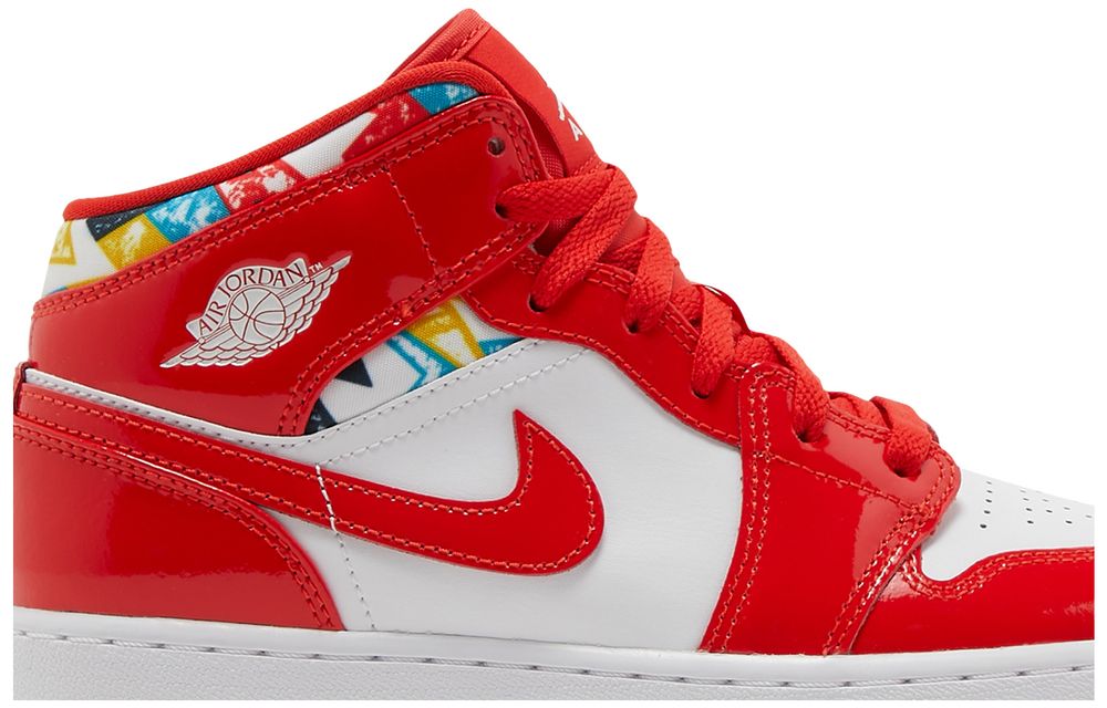 Jordan 1 Mid Barcelona Sweater Red Patent (GS)