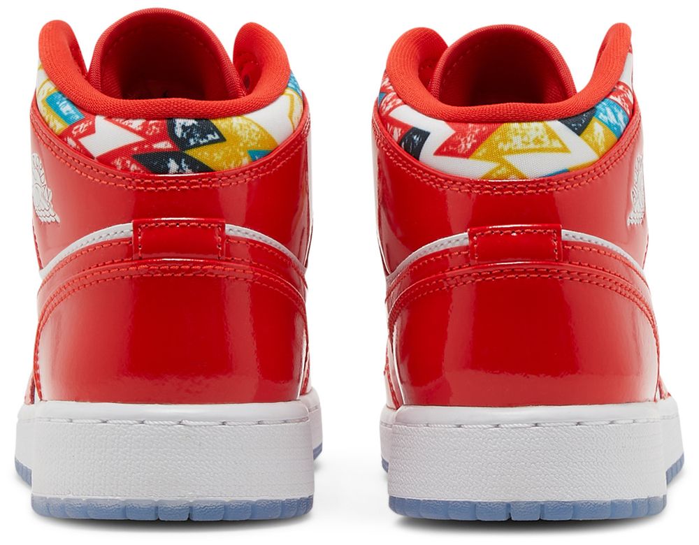 Jordan 1 Mid Barcelona Sweater Red Patent (GS)