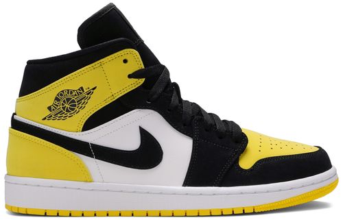 Air Jordan 1 Mid Yellow Toe Black