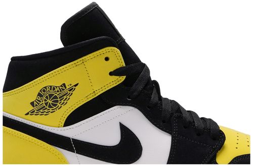 Air Jordan 1 Mid Yellow Toe Black