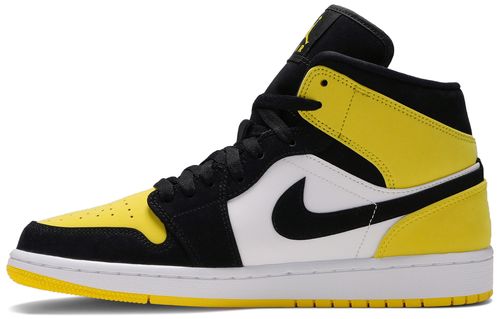 Air Jordan 1 Mid Yellow Toe Black