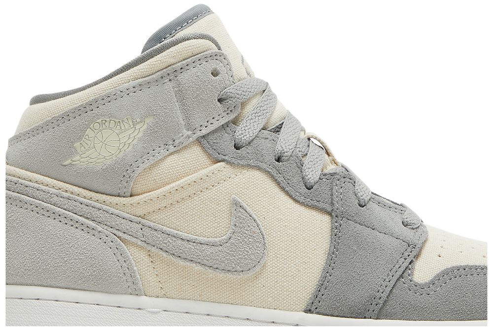 Jordan 1 Mid SE Coconut Milk Particle Grey (GS)
