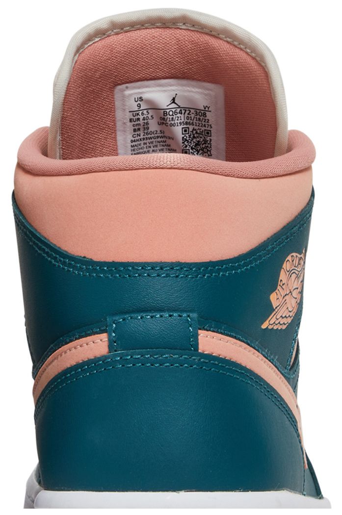 Jordan 1 Mid Dark Teal Green (Women's)