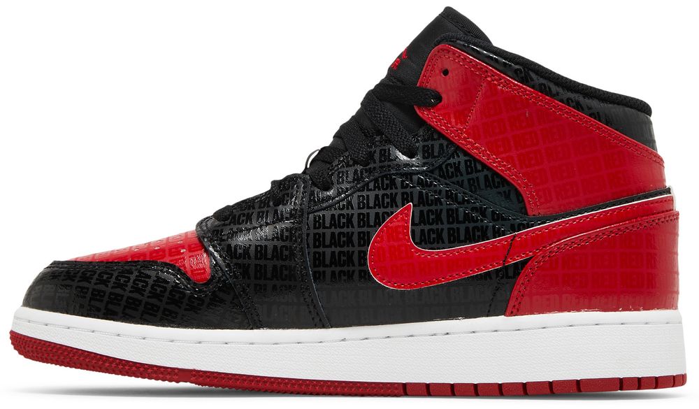 Jordan 1 Mid Bred Text (GS)