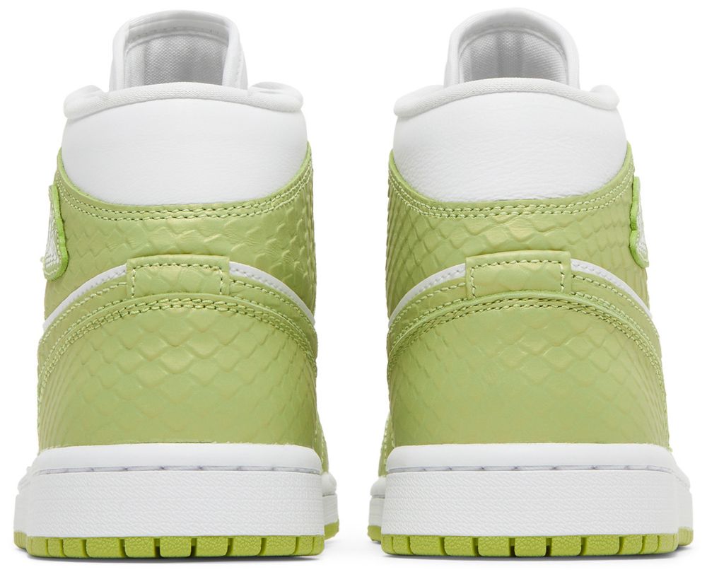Jordan 1 Mid Green Python (Women's)