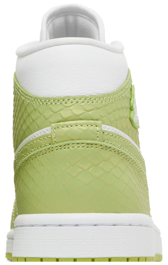 Jordan 1 Mid Green Python (Women's)