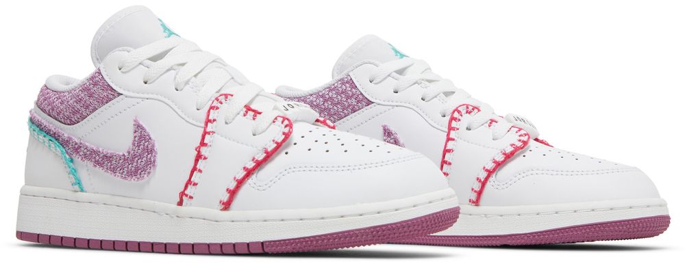Jordan 1 Low White Light Bordeuax (GS)