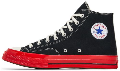 Converse Chuck Taylor All Star 70 Hi Comme des Garcons PLAY Black Red Midsole