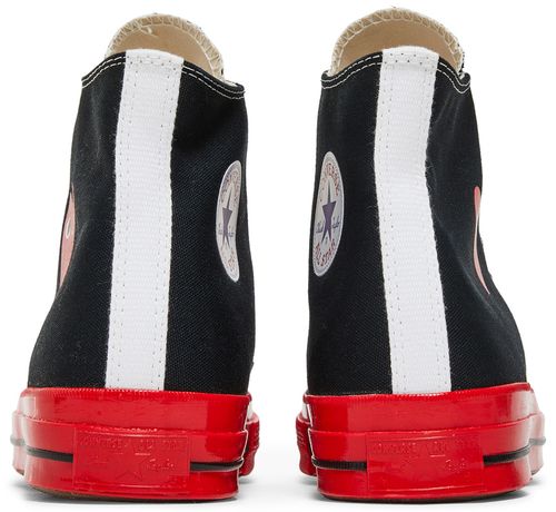 Converse Chuck Taylor All Star 70 Hi Comme des Garcons PLAY Black Red Midsole