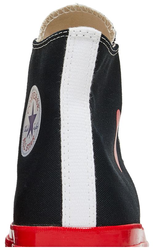 Converse Chuck Taylor All Star 70 Hi Comme des Garcons PLAY Black Red Midsole