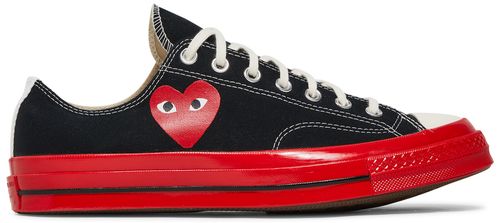 Converse Chuck Taylor All Star 70 Ox Comme des Garcons PLAY Black Red Midsole