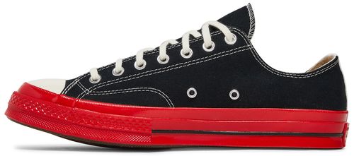 Converse Chuck Taylor All Star 70 Ox Comme des Garcons PLAY Black Red Midsole
