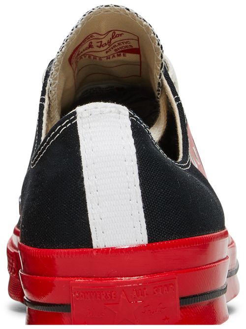 Converse Chuck Taylor All Star 70 Ox Comme des Garcons PLAY Black Red Midsole