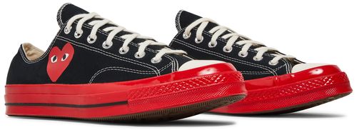 Converse Chuck Taylor All Star 70 Ox Comme des Garcons PLAY Black Red Midsole