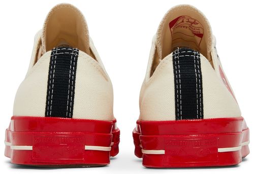 Converse Chuck Taylor All Star 70 Ox Comme des Garcons PLAY Egret Red Midsole