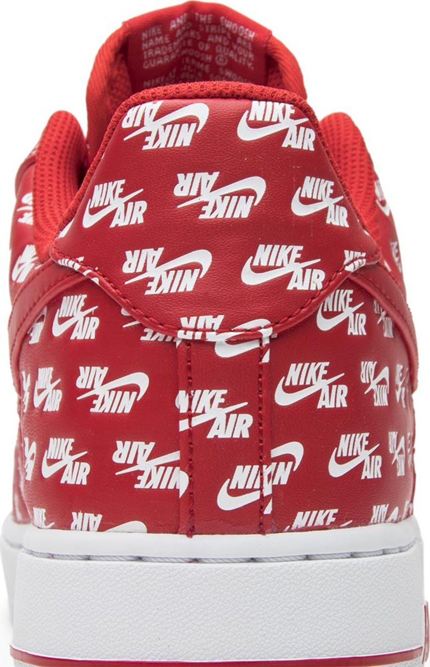 Nike Air Force 1 Low All Over Logo Red