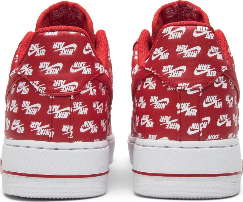 Nike Air Force 1 Low All Over Logo Red