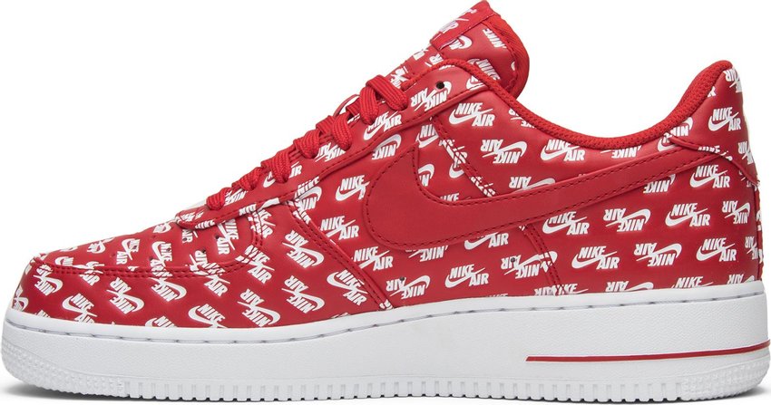 Nike Air Force 1 Low All Over Logo Red