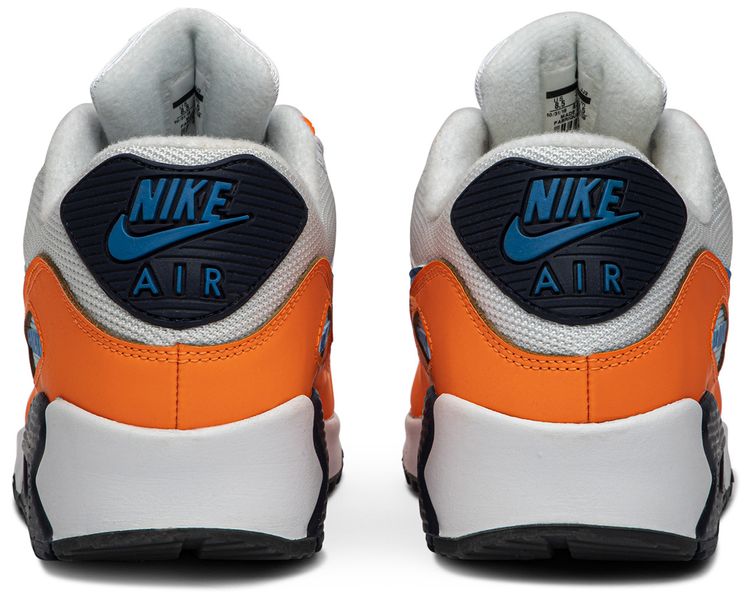 Nike Air Max 90 White Photo Blue Total Orange