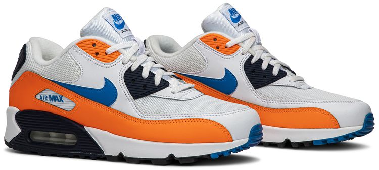 Nike Air Max 90 White Photo Blue Total Orange