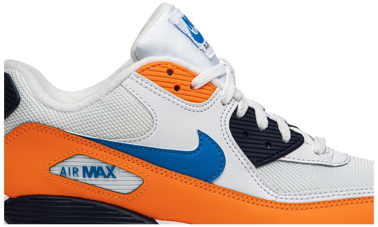 Nike Air Max 90 White Photo Blue Total Orange