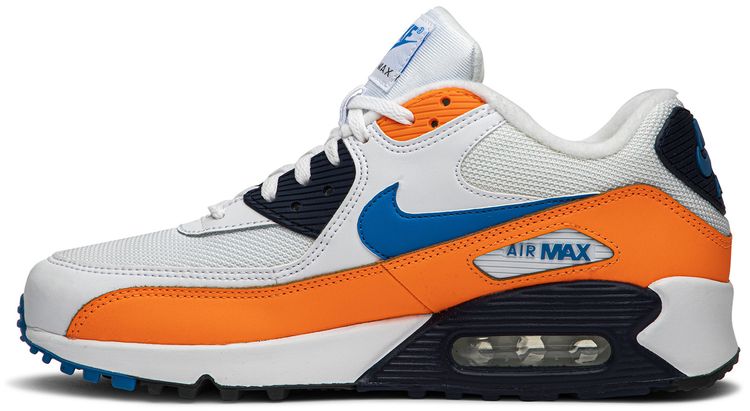 Nike Air Max 90 White Photo Blue Total Orange